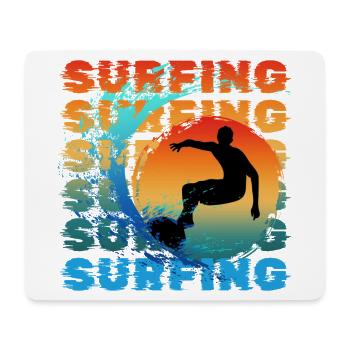 SURFEUR SURFEUR PLAGE D’ÉTÉ - Tapis de souris (format paysage) - blanc - Devant