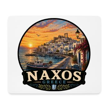 Vacances à Naxos en Grèce Coucher de soleil - Tapis de souris (format paysage) - blanc - Devant