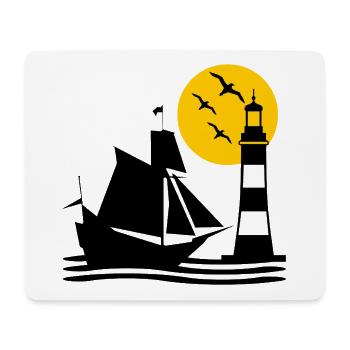 Sail - Mouse Pad (horizontal) - white - Front