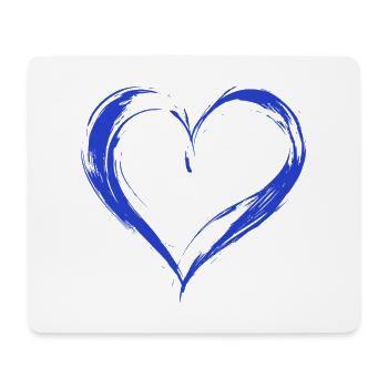 Heart - Mouse Pad (horizontal) - white - Front