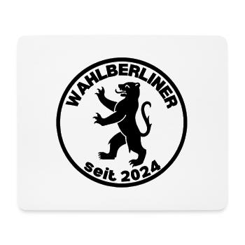 Wahlberliner Seit 2024 - Berlin Umzug Geschenk - Mousepad (Querformat) - Weiß - Vorne