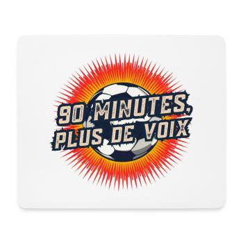 90 Minutes Plus De Voix - Tapis de souris (format paysage) - blanc - Devant
