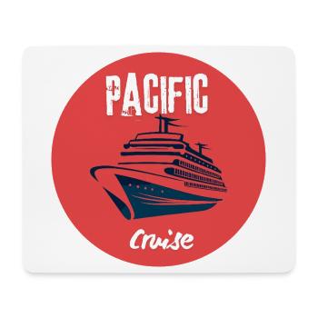 Pacific Cruise Retro Ship - Mouse Pad (horizontal) - white - Front