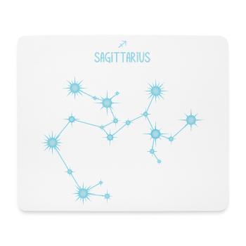 Sagittarius Zodiac Sign Star Constellation Blue - Mouse Pad (horizontal) - white - Front