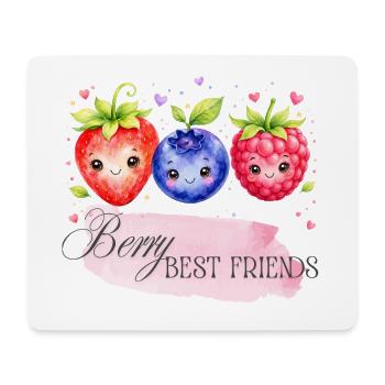 Berry Best Friends Trio - Mouse Pad (horizontal) - white - Front