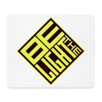 Be The Light Motivierend Positivität Spruch Logo - Mousepad (Querformat) - Weiß - Vorne