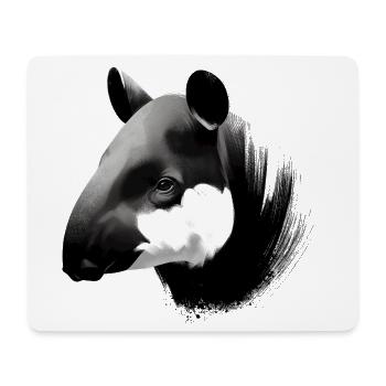 Schabrackentapir - Mousepad (Querformat) - Weiß - Vorne