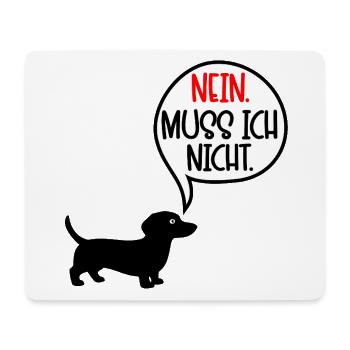 Dackel Hunde - Nein - Mousepad (Querformat) - Weiß - Vorne