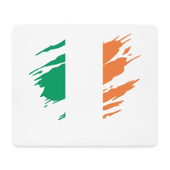 Irlande Drapeau Irlandais Irlandaise - Tapis de souris (format paysage) - blanc - Devant