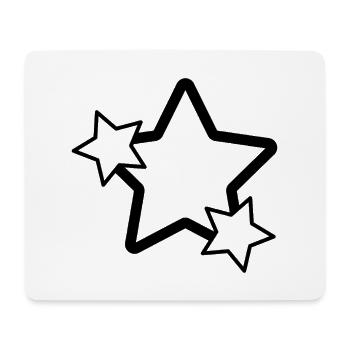 Stars - Mouse Pad (horizontal) - white - Front