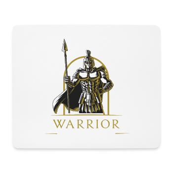 Lance Spartan Warrior Design en or - Tapis de souris (format paysage) - blanc - Devant