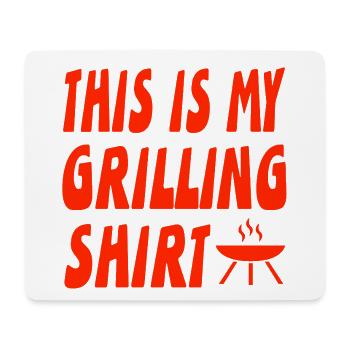 Griller - Tapis de souris (format paysage) - blanc - Devant
