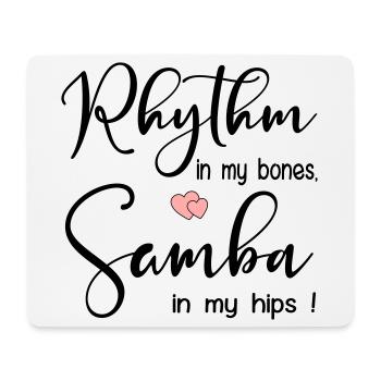 Samba Rhythm Dancing - Mouse Pad (horizontal) - white - Front