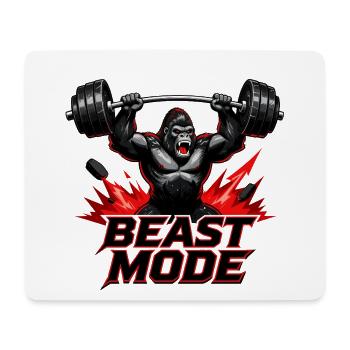 Gorilla Lifter Mode - Mouse Pad (horizontal) - white - Front