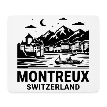 Montreaux, Suisse - Tapis de souris (format paysage) - blanc - Devant