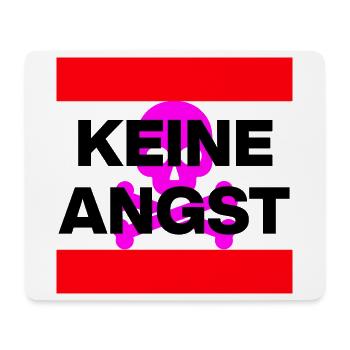 KEINE ANGST NIE WIEDER IST JETZT SKULL PINK NO NZS - Mousepad (Querformat) - Weiß - Vorne