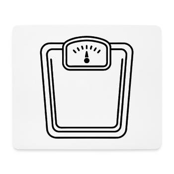 Bathroom Scale - Mouse Pad (horizontal) - white - Front