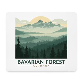 Bavarian Forest | Vintage National Park - Mouse Pad (horizontal) - white - Front