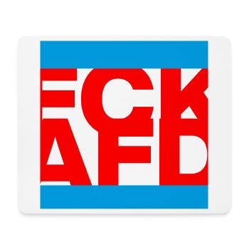 FCK AFD, NIE WIEDER IST JETZT, NO NZS, NO AFD - Mouse Pad (horizontal) - white - Front