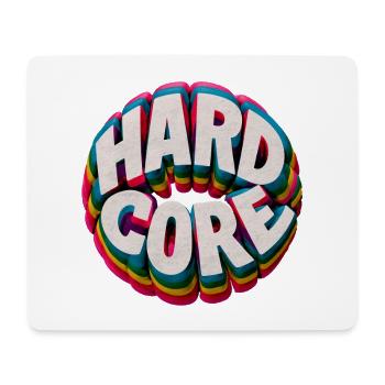 Hardcore Regenbogen - Mousepad (Querformat) - Weiß - Vorne