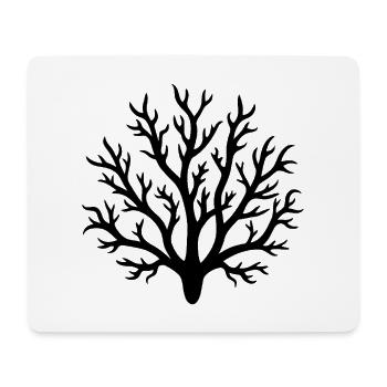 corail - Tapis de souris (format paysage) - blanc - Devant