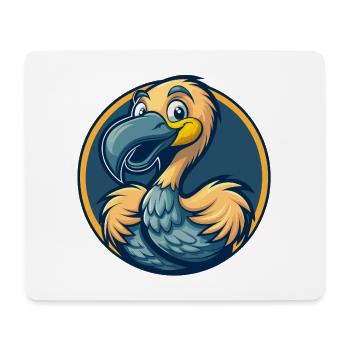 Flamingo Kawaii Maskottchen Cartoon Clipart Logo Abzeichen - Mousepad (Querformat) - Weiß - Vorne