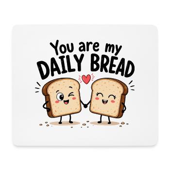 You Are My Daily Bread | Süßes Brot Comic - Mousepad (Querformat) - Weiß - Vorne