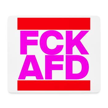FCK AFD, NIE WIEDER IST JETZT, NO NZS, NO AFD PINK - Mousepad (Querformat) - Weiß - Vorne