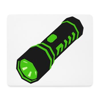 Taschenlampe Licht Icon - Mousepad (Querformat) - Weiß - Vorne