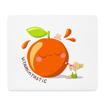 Vitamintastic Orangen Girl - Mousepad (Querformat) - Weiß - Vorne