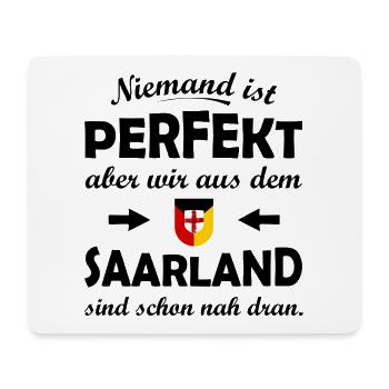 RotGelb Schildwappen Saarland - Mousepad (Querformat) - Weiß - Vorne
