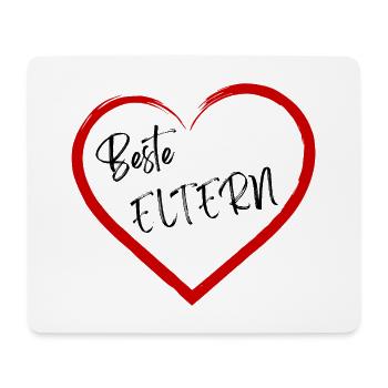 Beste Eltern - Mousepad (Querformat) - Weiß - Vorne