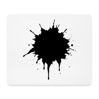 Tintenspritzer - Mousepad (Querformat) - Weiß - Vorne