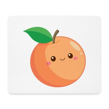 Kawaii Peach - Mouse Pad (horizontal) - white - Front