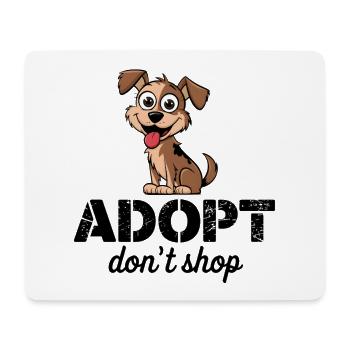 Mignon, adopte, ne magasine pas Jack Russell, dessin animé 2 - Tapis de souris (format paysage) - blanc - Devant
