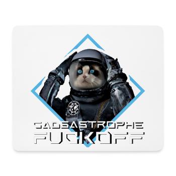 Gdasastrophe mit meiner Katze Zora - Mousepad (Querformat) - Weiß - Vorne