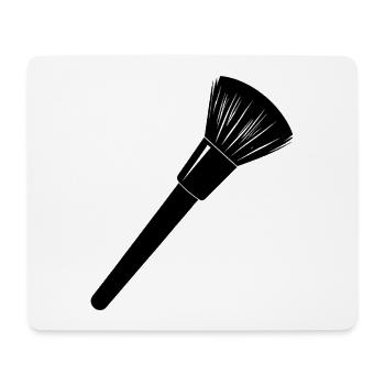 Make-up-Pinsel - Mousepad (Querformat) - Weiß - Vorne