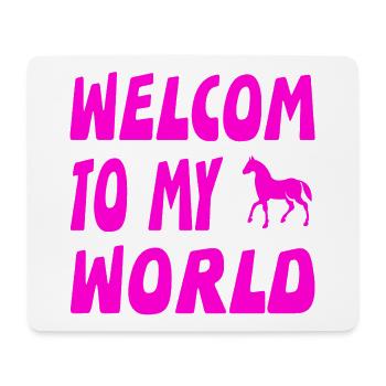 horses - Mouse Pad (horizontal) - white - Front
