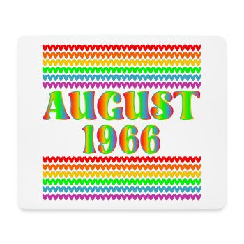 Anniversaire août 1966 - Rainbow - Tapis de souris (format paysage) - blanc - Devant