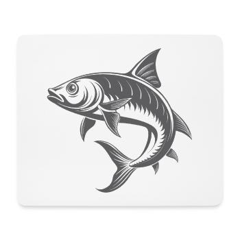 Tarpon Fish - Mouse Pad (horizontal) - white - Front