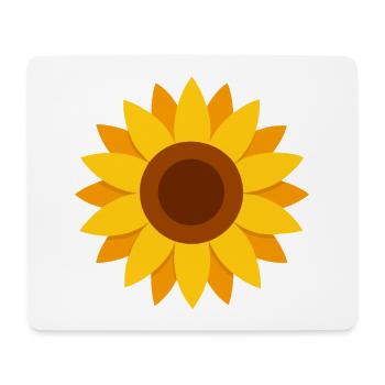 Sonnenblume - Mousepad (Querformat) - Weiß - Vorne