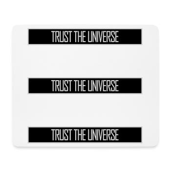 Trust The Universe Spirituell Universum Zitat Logo - Mousepad (Querformat) - Weiß - Vorne