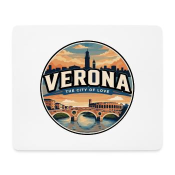 Retro Verona Roman Arena Reiseabzeichen - Mousepad (Querformat) - Weiß - Vorne
