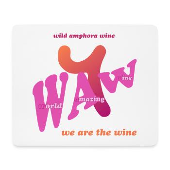 Waw – Wilder Amphorenwein - Mousepad (Querformat) - Weiß - Vorne