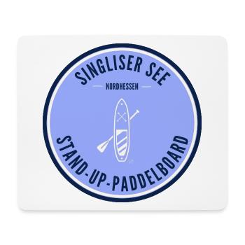 Singliser See Stand-Up-Paddleboard - Mousepad (Querformat) - Weiß - Vorne