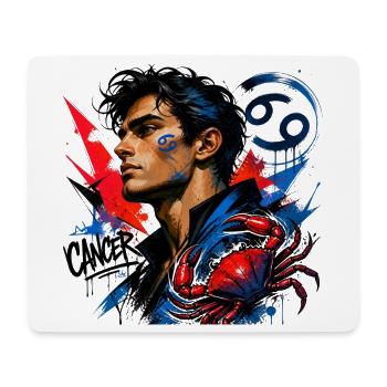 Krebs-Mann – Astrologie-Geschenk - Mousepad (Querformat) - Weiß - Vorne