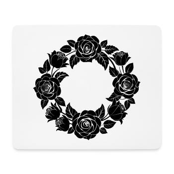 Rosenkranz - Mousepad (Querformat) - Weiß - Vorne