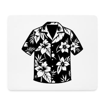 Hawaiihemd - Mousepad (Querformat) - Weiß - Vorne