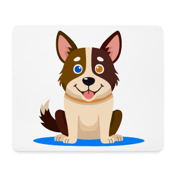 Kleiner bunter Hund (Comic) - Mousepad (Querformat) - Weiß - Vorne