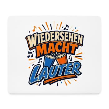 Wiedersehen Macht Lauter - Mousepad (Querformat) - Weiß - Vorne